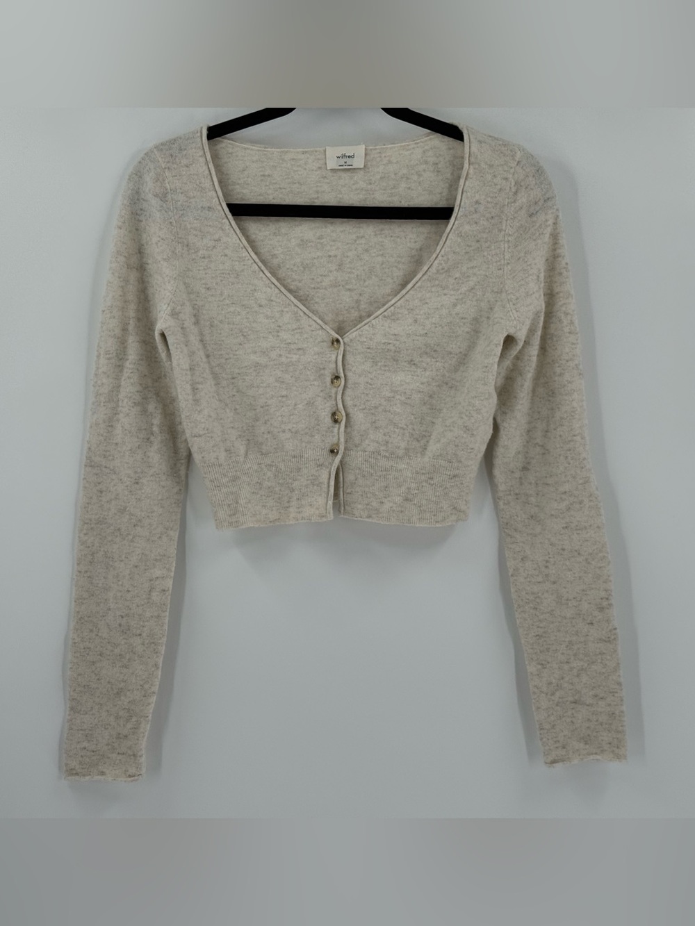 Aritzia Wilfred Cropped Cardigan M
